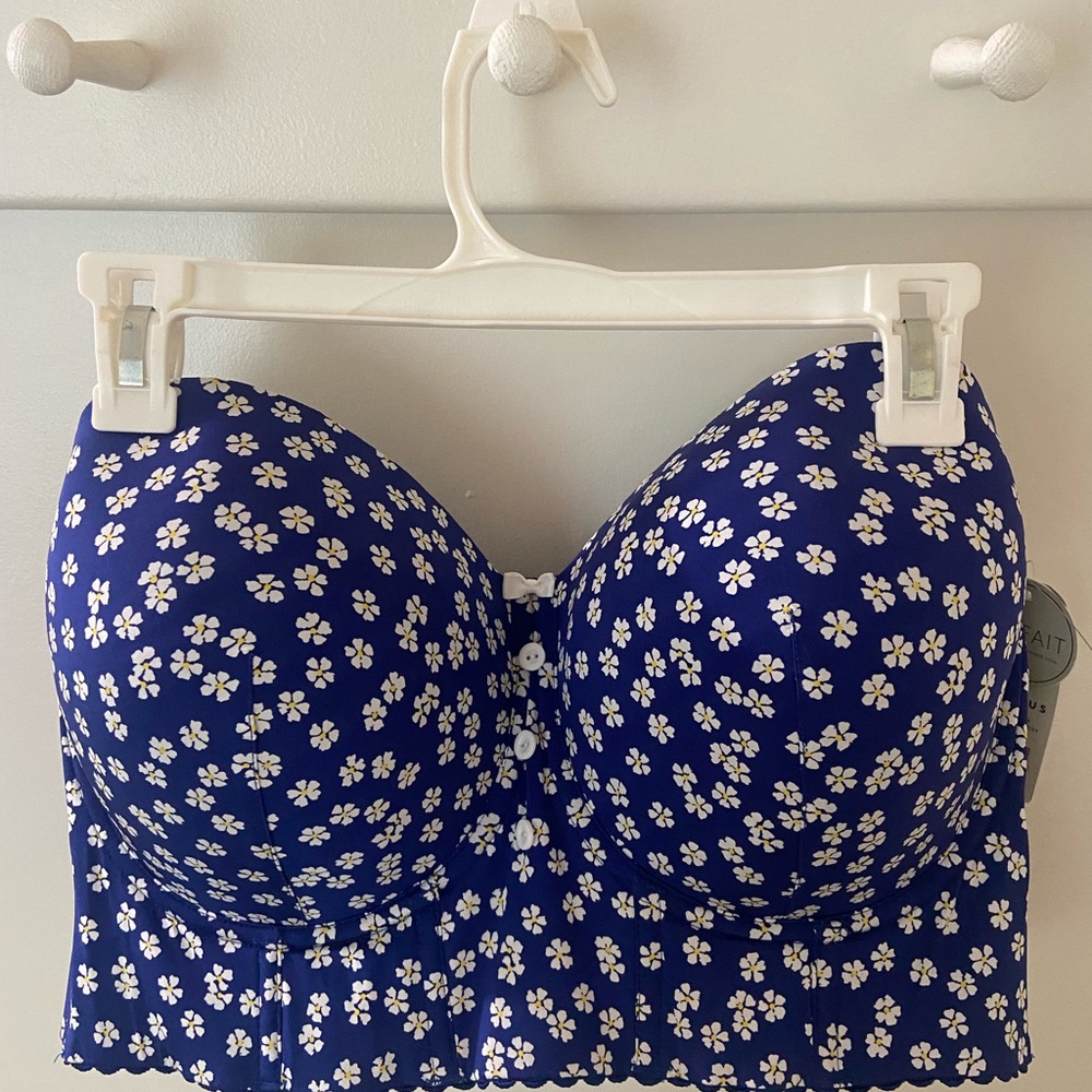 Floral Blue Women's Bra - Parfait - Brand New with Tags